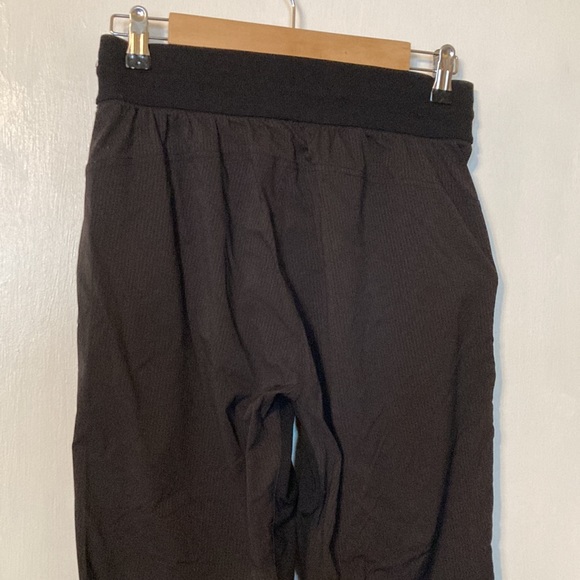 lululemon athletica black stripe loose straight fit track pant jogger - Picture 6 of 8